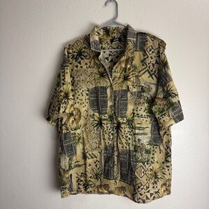 Tapestry Vintage Animal Button Up Shirt Size 2X